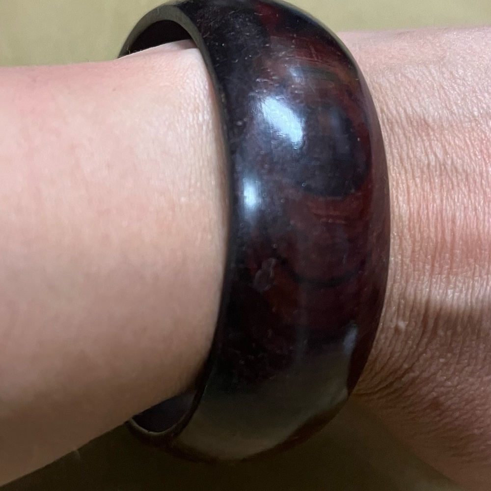 Dark brown wood bracelet